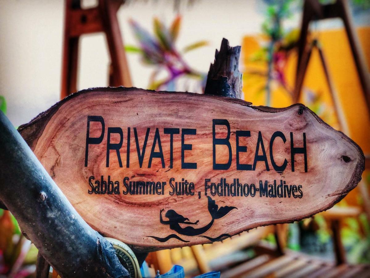 Sabba Summer Suite , Fodhdhoo - Maldives Kültér fotó
